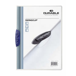 Durable SWINGCLIP report cover Dark Blue, Transparent
