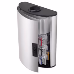 Durable 196823 Key Box Plus  54-Key  Brushed Aluminum  Silver  11 3/4 x 4 5/8 x 15 1/2 (DBL196823)