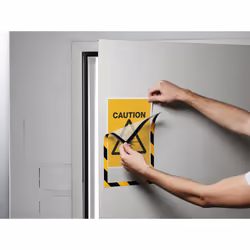 Durable DURAFRAME Sign holder A4 Plastic Black, Yellow