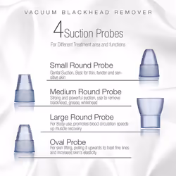 Project E Beauty Vacuum Blackhead Remover Extractor Facial Acne Whitehead Pimple Pore Nose Face Cleanser Tool Device USB Rechargeable 3 Adjustable