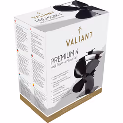 Valiant Premium IV Stove Fan and Magnetic Green Thermometer Twin Pack