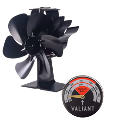 6 Blade Stove Fan and Magnetic Thermometer