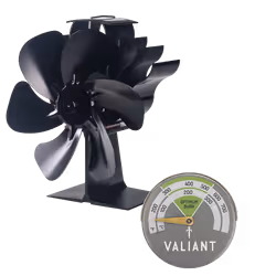 6 Blade Stove Fan and Magnetic Thermometer
