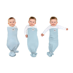 The Ollie Swaddle - Helps to Reduce The Moro (Startle) Reflex - Made from a Custom Designed Moisture-Wicking Material (Sky)