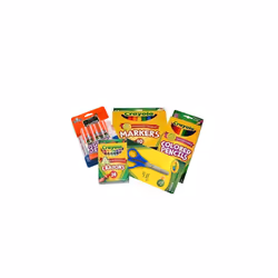 Basic Crayola Back to School Bundle - 5 Items - Crayola Crayons  Crayola Markers  Crayola Colored Pencils  Elmer's Glue Stick ...