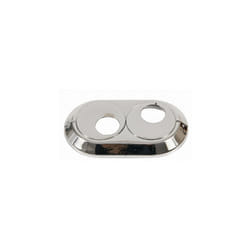 Double Pipe Cover Chrome PVC Radiator Plastic Water Collar Rose - 18mm