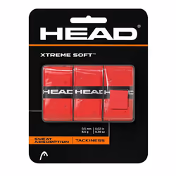 HEAD unisex adult 12 XtremesoftTM HEAD Xtreme Soft Racquet Overgrip Tennis Racket grip Tape 3 Pack Red Red Pack US