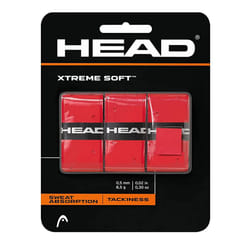 HEAD unisex adult 12 XtremesoftTM HEAD Xtreme Soft Racquet Overgrip Tennis Racket grip Tape 3 Pack Red  Red  Pack US
