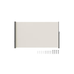 Vevor ZYPF180X300CMM001V0 Beige Retractable 71 x 118 in. Awning-Rugged Full Aluminum Rust-Proof