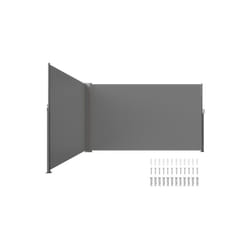 Vevor ZYPF160X600CMGY01V0 63 x 236 in. Retractable Side Awning, Gray