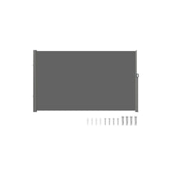 Vevor ZYPF160X300CMGY01V0 63 x 118 in. Retractable Side Awning Full Aluminum Rust-Proof Outdoor Privacy Screen, Gray