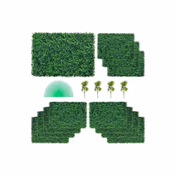 Vevor MLCZWQ12PC24X1601V0 24 x 16 in. 32 sq. ft. Artificial Boxwood Grass Wall Panels - 12 Piece