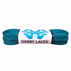 Derby Laces Teal 96 Inch Waxed Skate Lace for Roller Derby  Hockey and Ice Skates  and Boots
