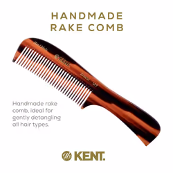 Kent 10T Large Hair Detangler Comb - Handmade Wide Tooth Comb for Curly Hair  Detangling Comb For Wet and Dry Hair  Rake Comb for Women Hair Combs for