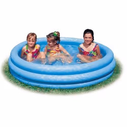 Intex Inflatable Crystal Blue Swimming Pool 45 10 3 Pack