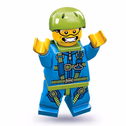 Lego Series 10 Skydiver Mini Figure