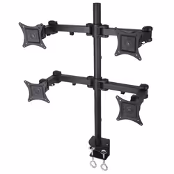 VIVO STAND-V004, 68.6 cm (27"), Height adjustment, Black