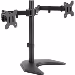 VIVO Dual 13 to 27 inch LED LCD Monitor Free-Standing Desk Stand,Holds 2 Screens, Heavy-Duty Fully Adjustable Arms with Max V ...