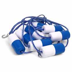 FibroPool Floating Pool Safety Rope  20 Foot  Adjustable Length Lane Divider With Hooks for Swimming Pools  Equipment to Divi