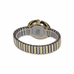 Super Large Face Easy to Read Two-Tone Stretch Band Watch