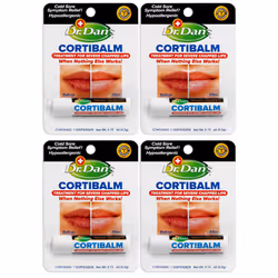 Dr. Dan's Cortibalm- 4 Pack- for Dry Cracked Lips - Healing Lip Balm for Severely Chapped Lips - Designed for Men  Women and  ...