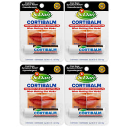 Dr. Dan's Cortibalm- 4 Pack- for Dry Cracked Lips - Healing Lip Balm for Severely Chapped Lips - Designed for Men  Women and Children - 4 Pack
