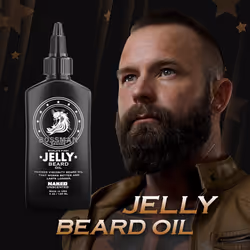 Bossman Beard Oil Jelly (4oz) - Beard Growth Softener  Moisturizer Lotion Gel with Natural Ingredients - Beard Growing Product (Naked Scent)