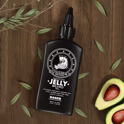 Bossman Beard Oil Jelly (4oz) - Beard Growth Softener  Moisturizer Lotion Gel with Natural Ingredients - Beard Growing Product (Naked Scent)
