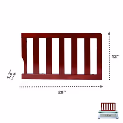 Dream On Me Convertible Crib Toddler Guard Rail in Cherry  Converts Cr