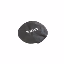 Mopar 82214219 Tire Cover Willys logo on Black Denim Fits P255 LT255