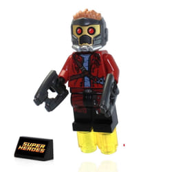 LEGO Marvel Super Heroes Guardians Of The Galaxy Minifigure - Star Lord (with Helmet and 2 Blasters)