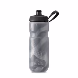 Polar Bottle Sport Insulated Water Bottle - BPA-Free Sport & Bike Squeeze Bottle with Handle (Contender - Charcoal & Silver ...