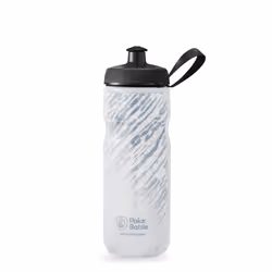 Polar Bottle - Sport Insulated Nimbus 20oz Storm Charcoal & White - Leak Proof Water Bottles Keep Water Cooler 2x Longer than ...