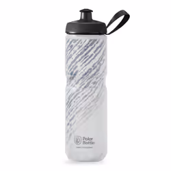 Polar Bottle - Sport Insulated 24oz Nimbus  Storm Charcoal & White - Leak Proof Water Bottles Keep Water Cooler 2x Longer tha ...