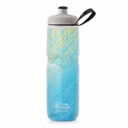 Polar Bottle - Sport Insulated 24oz Nimbus  Seaside Blue & Yellow - Leak Proof Water Bottles Keep Water Cooler 2x Longer than ...