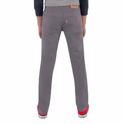 Levi's Boys' Big 511 Slim Fit Uniform Pants  Dark Gull Grey  12