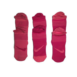 Nike Kids Performance Lightweight Footie Socks 3 Pack (Pink(GN0006-A5K