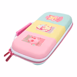 PowerA NSCS0125-01 portable game console case Cover Nintendo Felt, Rubber Green, Pink, Yellow