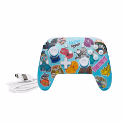 PowerA Enhanced Wireless Controller for Nintendo Switch - Fortnite Sticker Mania - Additional view 7