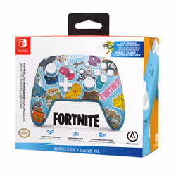 PowerA Enhanced Wireless Controller for Nintendo Switch - Fortnite Sticker Mania - Additional view 8