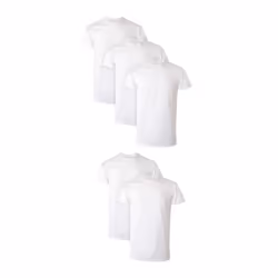 Hanes Men Hanes Men's White Performance Moisture-Wicking Crewneck Undershirt Tees  5-Pack