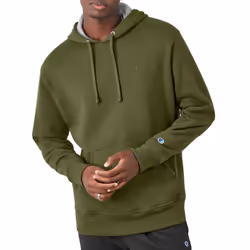 Champion Men's Hoodie Powerblend Fleece Striped Sweatshirt for Men Reg. or Big & Tall