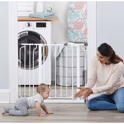 Regalo Easy Step Walk Thru Gate, White, Fits Spaces between 29 inches and 39 inches Wide