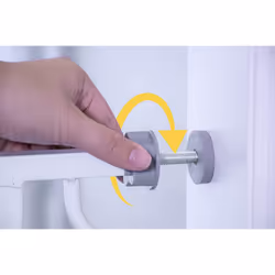 Regalo Easy Step Walk Thru Gate, White, Fits Spaces between 29 inches and 39 inches Wide