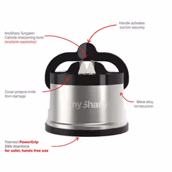 AnySharp ASKSPRO Pull through knife sharpener Metallic - Additional view 4