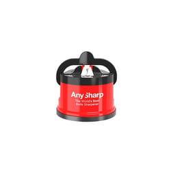 AnySharp 'Editions' World's Best Knife Sharpener with PowerGrip, Red