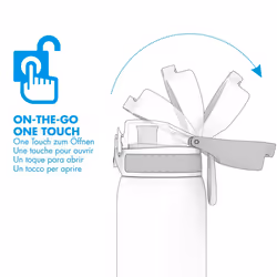Ion8 Leak Proof Kids' Water Bottle, Stainless Steel, 400ml - Blue