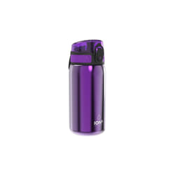 Ion8 Leak Proof Kids' Water Bottle, Stainless Steel, 400ml - Purple