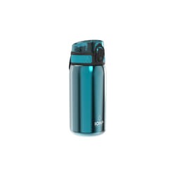Ion8 Leak Proof Kids' Water Bottle, Stainless Steel, 400ml - Aqua