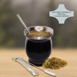 Norte UPGRADED Yerba Mate Natural Gourd/Tea Cup Set (Original Traditio